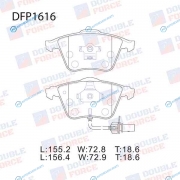 DFP1616 Колодки тормозные дисковые Double Force