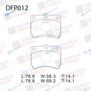 DFP012 Колодки тормозные дисковые Double Force