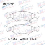 DFP3096 Колодки тормозные дисковые Double Force