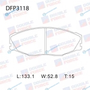 DFP3118 Колодки тормозные дисковые Double Force