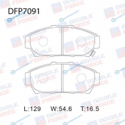 DFP7091 Колодки тормозные дисковые Double Force