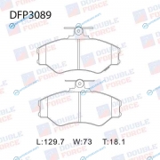 DFP3089 Колодки тормозные дисковые Double Force
