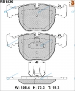 RB1530 Дисковые тормозные колодки R BRAKE