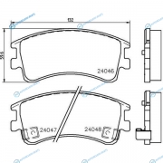 2404601 Колодки тормозные дисковые TEXTAR