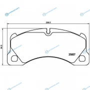 2500701 Колодки тормозные дисковые TEXTAR