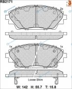 RB2171 Дисковые тормозные колодки R BRAKE