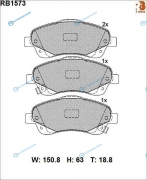 RB1573 Дисковые тормозные колодки R BRAKE
