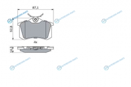 0986466683 Тормозные колодки 0986466683
