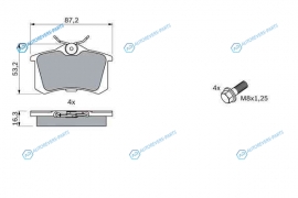 0986461769 Тормозные колодки 0986461769
