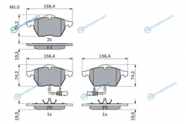 0986424482 Тормозные колодки 0986424482