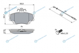 0986467720 Тормозные колодки (толщ18мм) 0986467720