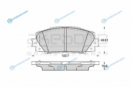AN-714K Колодки тормозные дисковые передние ПОДХОДЯТ ДЛЯ TOYOTA YARIS (P9_) AN-714K