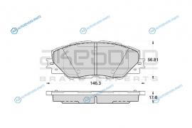 AN-732K Колодки тормозные дисковые передние ПОДХОДЯТ ДЛЯ Toyota RAV4 05 AN-732K