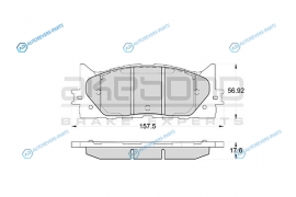 AN-734K Колодки тормозные дисковые передние ПОДХОДЯТ ДЛЯ Toyota Camry 06 AN-734K