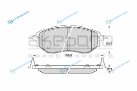 AN-703WK Колодки тормозные дисковые передние ПОДХОДЯТ ДЛЯ SUBARU LEGASY IV. OUTBACK (BM. BR). TRIBECA (B9) AN-703WK
