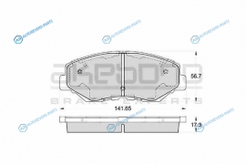 AN-663WK Колодки тормозные дисковые передние ПОДХОДЯТ ДЛЯ HONDA CR-V II. ELEMENT YH2 AN-663WK