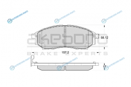 AN-605WK Колодки тормозные дисковые передние INFINITI FX35 (S50) AN-605WK