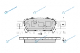 AN-475WK Колодки тормозные дисковые задние ПОДХОДЯТ ДЛЯ SUBARU FORESTER (SF. SG). LEGASY III-IV AN-475WK