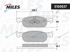 E100537 Колодки тормозные LADA X-RAY передние E100537