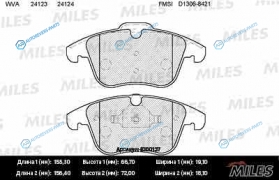 E100137 Колодки тормозные (смесь Semi-Metallic) передние (FORD GALAXY. MONDEO IV. ПОДХОДИТ ДЛЯ VOLVO S60 II. S80 II) (без датчика) (TRW GDB1683) E100137