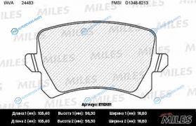 E110151 Колодки тормозные (смесь Semi-Metallic) задние (AUDI A6 (C6). Q3 (8U). VW PASSAT (36_. 3C_). TIGUAN) (без датчика) (TRW GDB1763) E110151