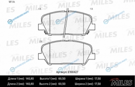 E100427 Колодки тормозные (смесь Semi-Metallic) HYUNDAI i30ELANTRA 11-CEED R16 12- передние (TRW GDB3582) E100427