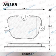 E410437 Колодки тормозные (Смесь Low-Metallic) ПОДХОДИТ ДЛЯ LAND ROVER RANGE ROVER IIISPORT 5.0 09- задние (без датчика) (TRW GDB1824) E410437