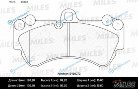 E400272 Колодки тормозные (Смесь Low-Metallic) передние (VW TOUAREG 03PORSCHE CAYENNE 03) (без датчика) (TRW GDB1547) E400272