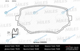 E400252 Колодки тормозные (Смесь Low-Metallic) передние (SUZUKI VITARAGRAND VITARA 94-) (без датчика) (TRW GDB3132) E400252
