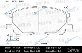 E400214 Колодки тормозные (Смесь Low-Metallic) передние (LEXUS RX300RX330RX350 0308RX400H 0509) (без датчика) (TRW GDB3338) E400214