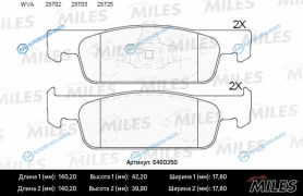 E400350 Колодки тормозные (Смесь Low-Metallic) передние (Lada X-Ray  RENAULT LOGAN II SANDEROSTEPWAY II 1.2. 1.5dCi) (без датчика) (TRW GDB2016) E400350