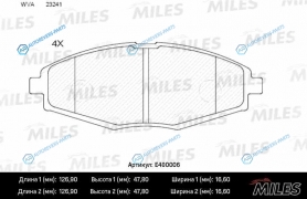 E400006 Колодки тормозные (Смесь Low-Metallic) передние (CHEVROLET LANOS. SPARK. DAEWOO MATIZ . NEXIA) (без датчика) (TRW GDB3195) E400006