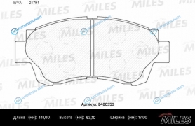 E400353 Колодки тормозные (Смесь Low-Metallic) TOYOTA RAV4CORONACARINACALDINA (T19)COROLLA (E10.E11)CAMRY (V10.V20) передние (без датчика) (TRW GDB3155) E400353