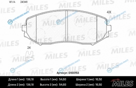 E400153 Колодки тормозные (Смесь Low-Metallic) SUZUKI GRAND VITARA 1.9D1.62.02.42.73.2 05 передние (без датчика) (TRW GDB3443) E400153