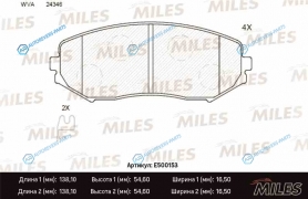 E500153 Колодки тормозные (Смесь CERAMIC) SUZUKI GRAND VITARA 1.9D1.62.02.42.73.2 05 передние (TRW GDB3443) E500153