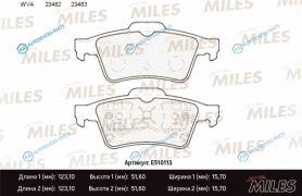 E510113 Колодки тормозные (Смесь CERAMIC) NISSAN PRIMERA (P12) 02-RENAULT LAGUNA 01- задние (TRW GDB1469) E510113