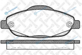001 096B-SX_=1323 00=FDB4003 [425393] !колодки дисковые п.| Peugeot 308 1.4|1.6 07>