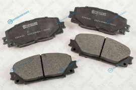 002 009B-SX_колодки дисковые передние! с антискр. пл.| Toyota Yaris 1.0|1.3|1.4 D-4D 06>