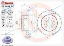 08.8094.50_диск тормозной задний!| Fiat Ducato|Peugeot Boxer 2.2D|HDi|2.3D|3.0HDi 06>