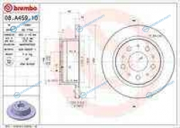08.A459.10_диск тормозной задний!| Fiat Ducato|Peugeot Boxer 2.2D-3.0HDi 06>
