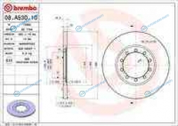 08.A530.10_диск тормозной задний!| Ford Transit 2.2TDCi|2.4TDCi 06>