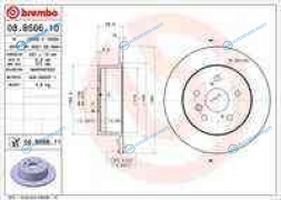 08.B566.11_диск тормозной задний!| Toyota Camry| Lexus ES 2.4|3.5 06>