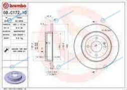 08.C172.10_диск тормозной задний!| Hyundai Solaris| Kia Rio 1.1-1.6i|CRDi 10>