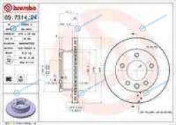 09.7314.24_диск торм.пер. !|VW LT 2.3|2.5TDi|2.8TDi 96>