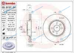 09.8137.21_диск тормозной передний!| Renault Clio|Megane|Laguna 1.6-2.0|1.9D 96>