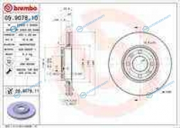 09.9078.11_диск тормозной передний! с покрытием| Nissan Micra| Renault Logan 1.0-1.5CDi 03>
