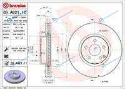 09.A621.11_диск тормозной передний!| MB W204|S204|W212 3.5i|3.2CDi 07>