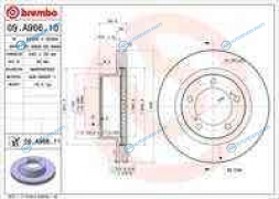 09.A966.11_диск тормозной передний! с покрытием| Toyota Land Cruiser 200 4.7|4.5D 08>