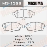 MS-1322_колодки дисковые передние!| Toyota CarinaE 93-97|Camry 2.2 92-96|Corolla 95-02