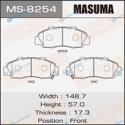 MS-8254_колодки дисковые передние!| Honda Accord 2.0-3.0 90-03|Civic 1.8 16V 97-01